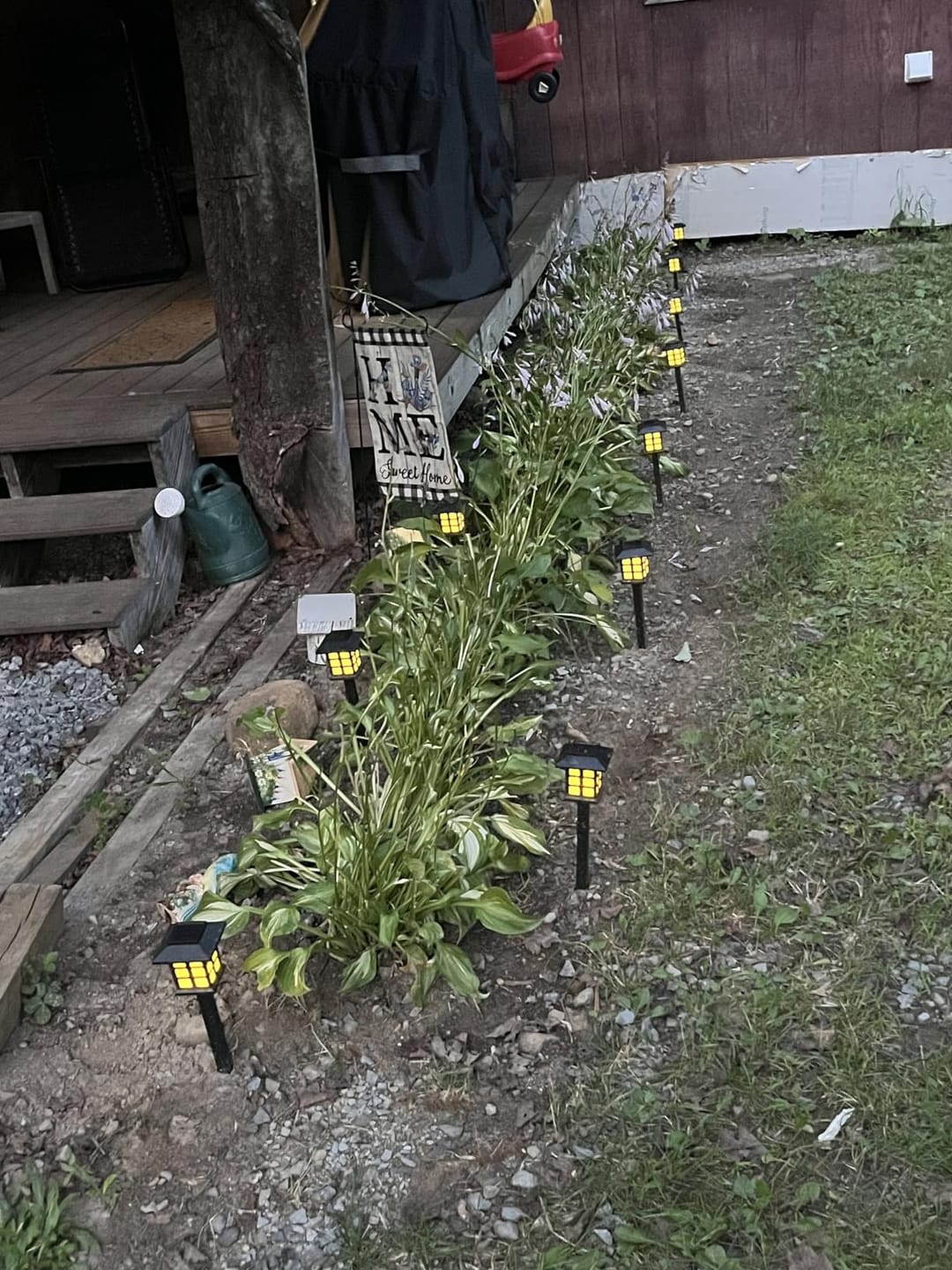Customer photo review of BrightPath™ Solar Pathway Garden Light – Waterproof Outdoor LED Stake Light