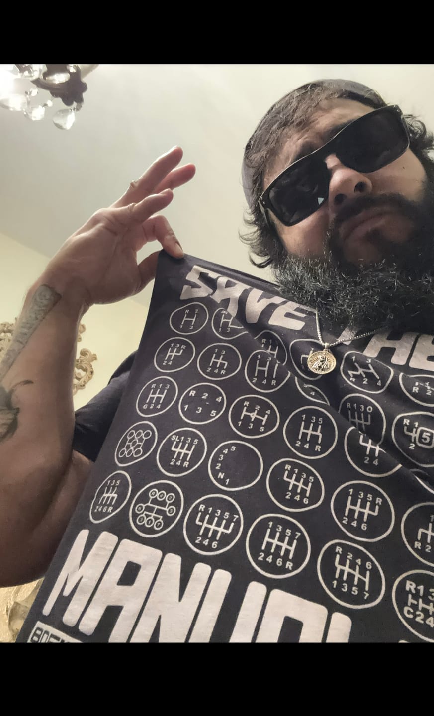 Customer photo review of 80Eighty® Save The Manuals Shirt