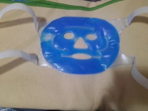 Customer photo review of Cooling Gel Mask Relief Ice Pack Reusable Hot And Cold Therapy