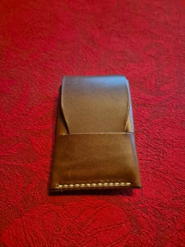 Customer photo review of Slimmad plånbok i äkta läder