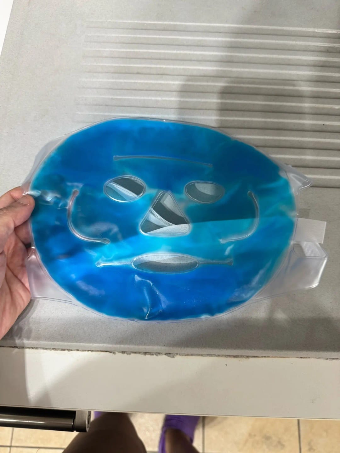 Customer photo review of Cooling Gel Mask Relief Ice Pack Reusable Hot And Cold Therapy