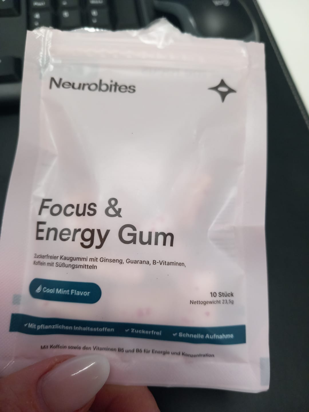 Customer photo review of Neurobites® Focus & Energy Gum (Performance-Starterpaket)