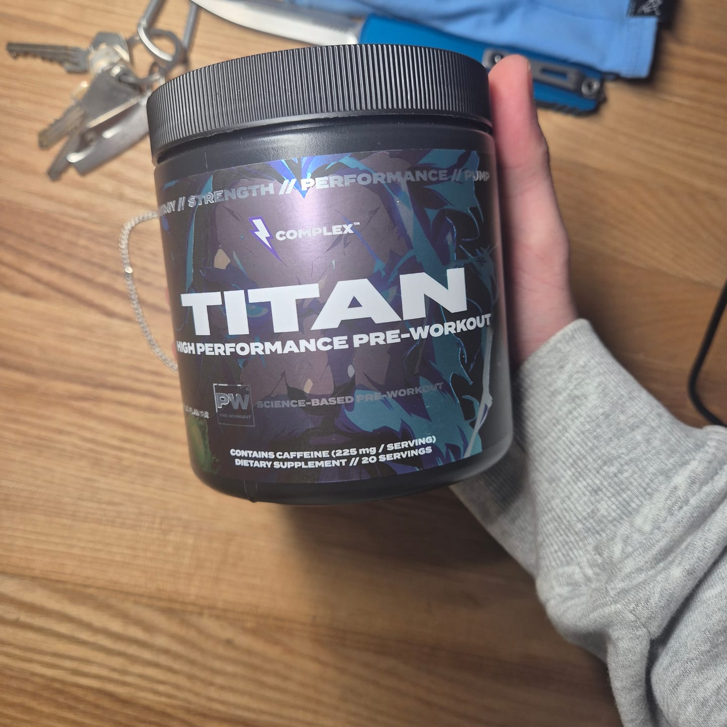 Customer photo review of Titan Pre-workout