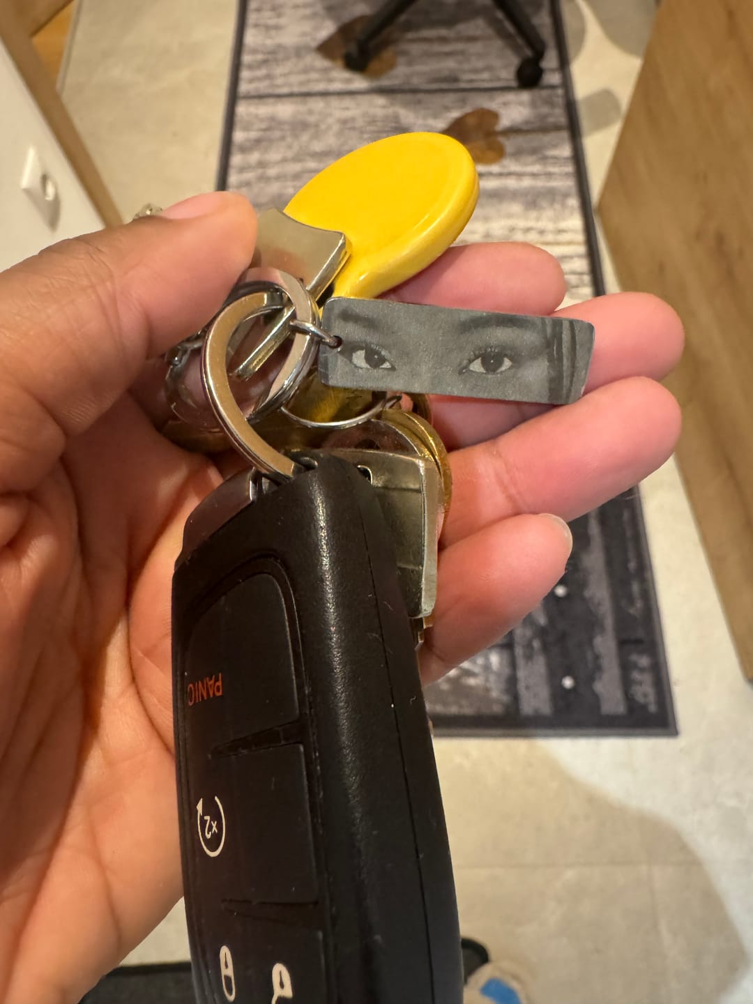 Customer photo review of Rückseitengravur