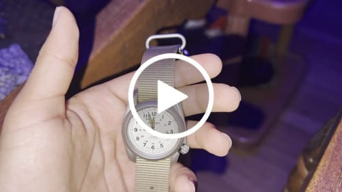 Customer video review of VOYAGER - 100M Waterproof Titanium Automatic Field Watch | White