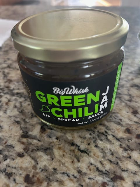 Customer photo review of Green Chili Jam – The Perfect Sweet Heat!