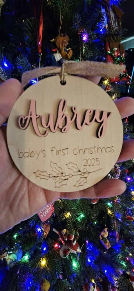 Customer photo review of Baby's First Christmas Ornament 2025