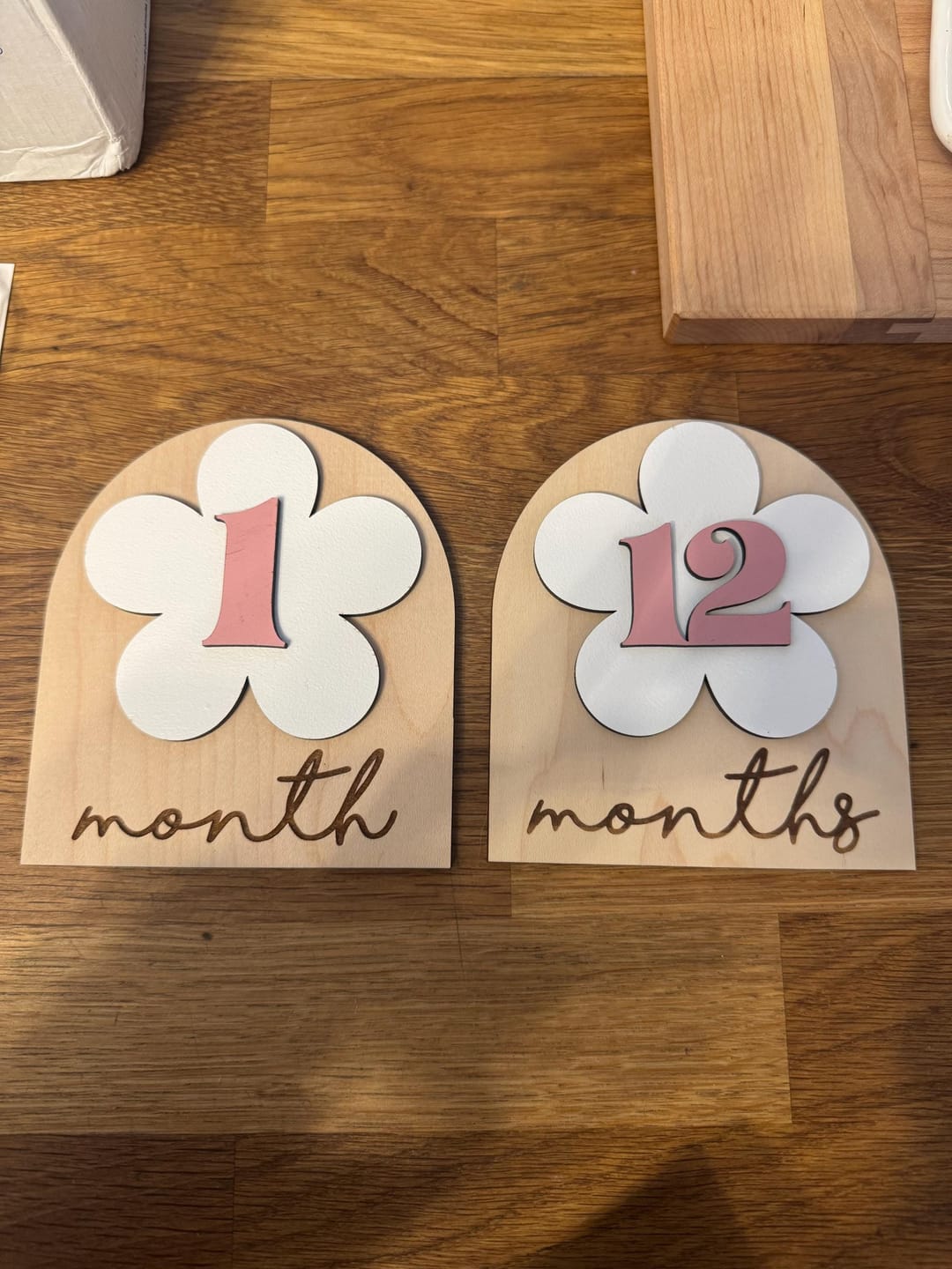 Customer photo review of Monthly Milestone - Boho Flower