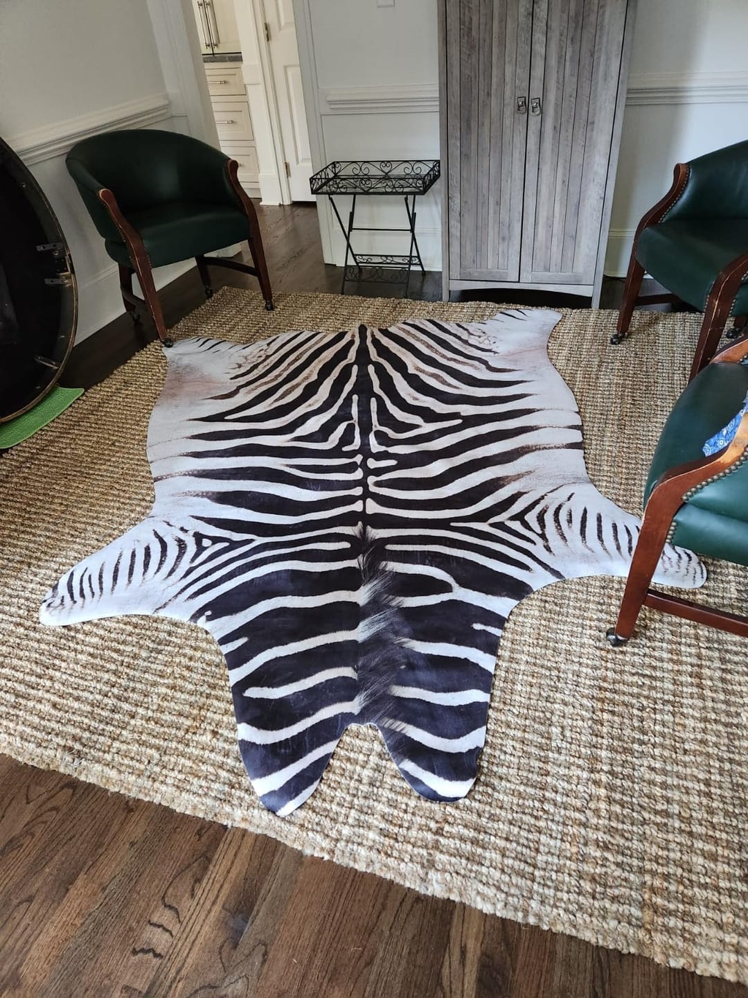 Customer photo review of Jungle Zebra Rug