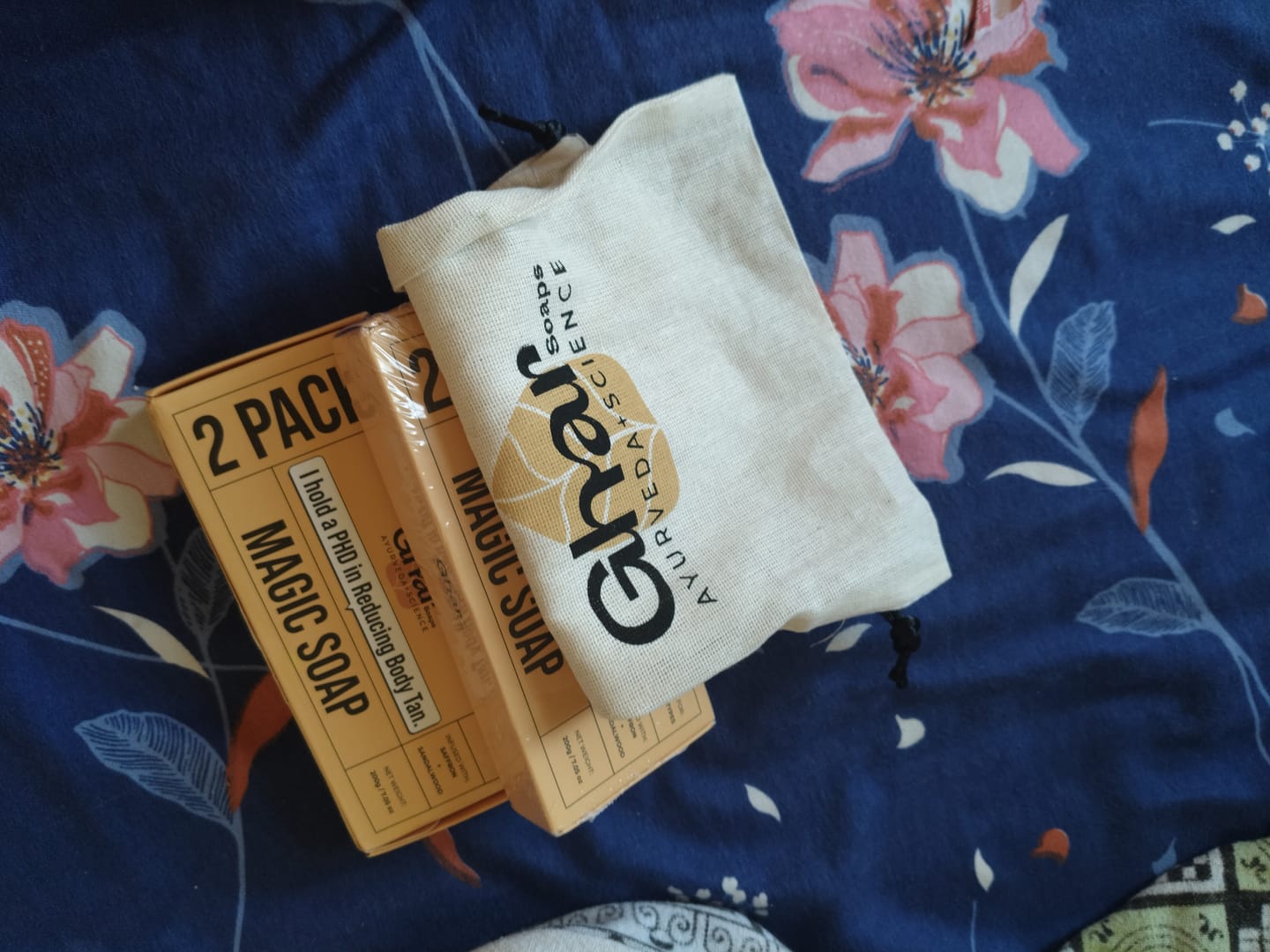 Customer photo review of Magic Soap (Sandal Wood and Saffron Soap)