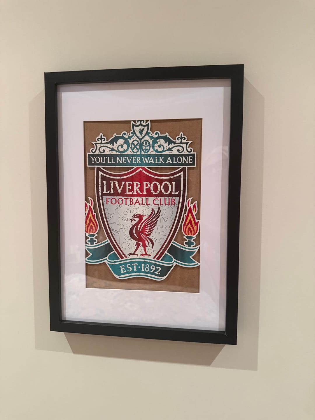 Customer photo review of Liverpool FC® Logo - Wooden Puzzle