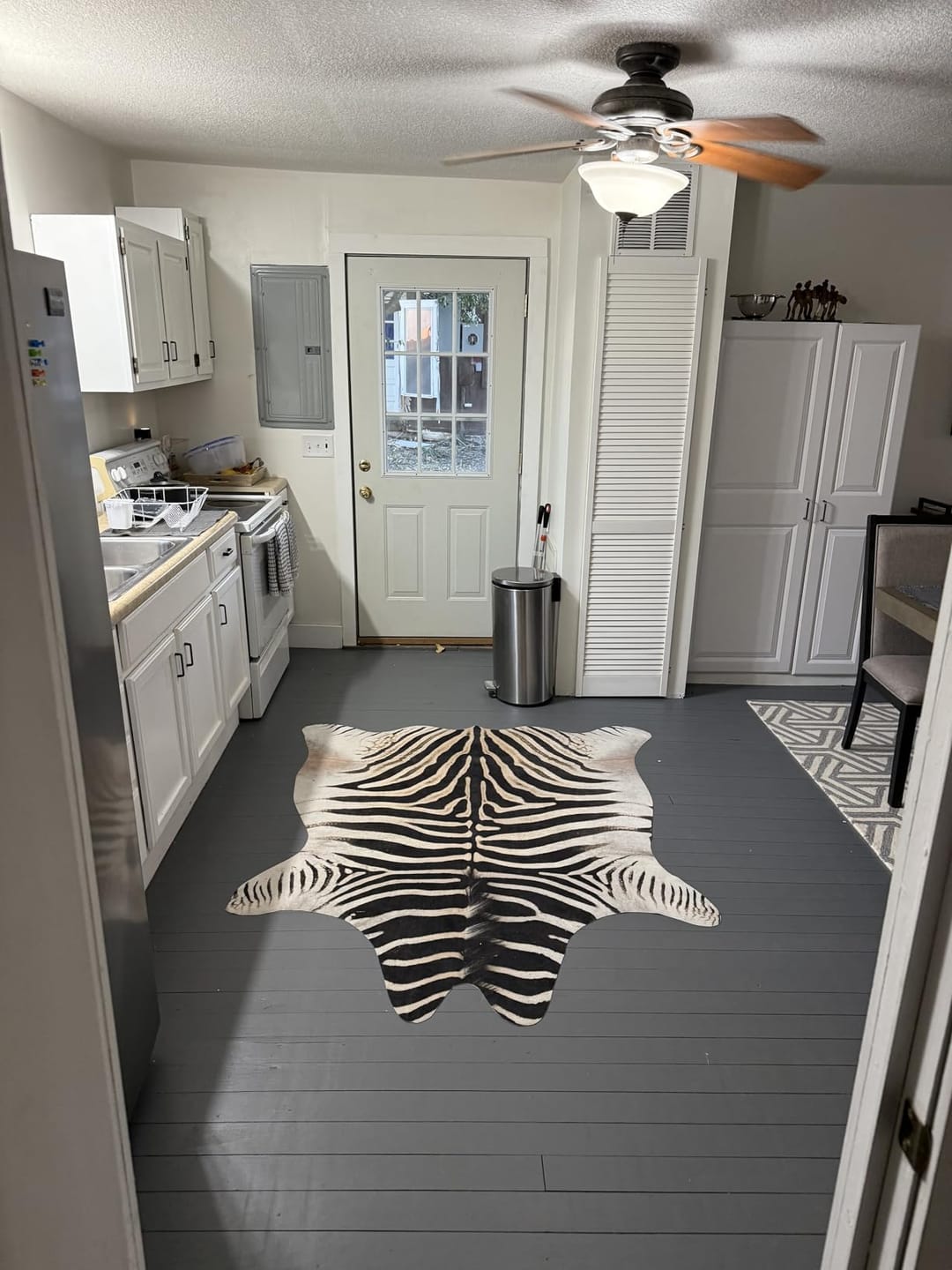 Customer photo review of Jungle Zebra Rug