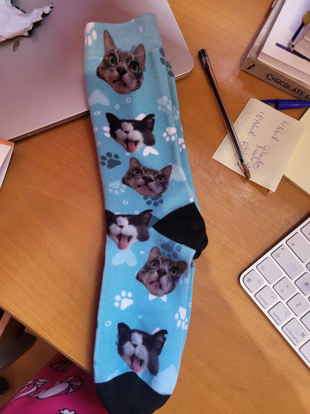 Customer photo review of Foto - Calcetines personalizados