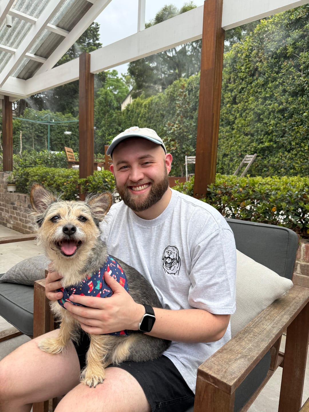 Customer photo review of CUSTOM Men's Pet T-Shirt