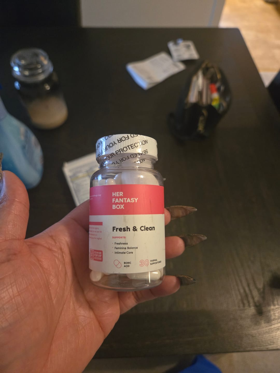 Customer photo review of Fresh & Clean pH Balancing Boric Acid Vaginal Suppository
