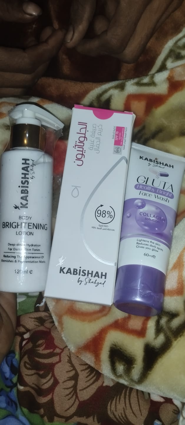 Customer photo review of Glutathione Whitening Bundle