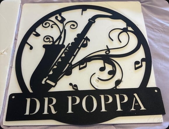 Customer photo review of Choose Your Instrument Metal Monogram