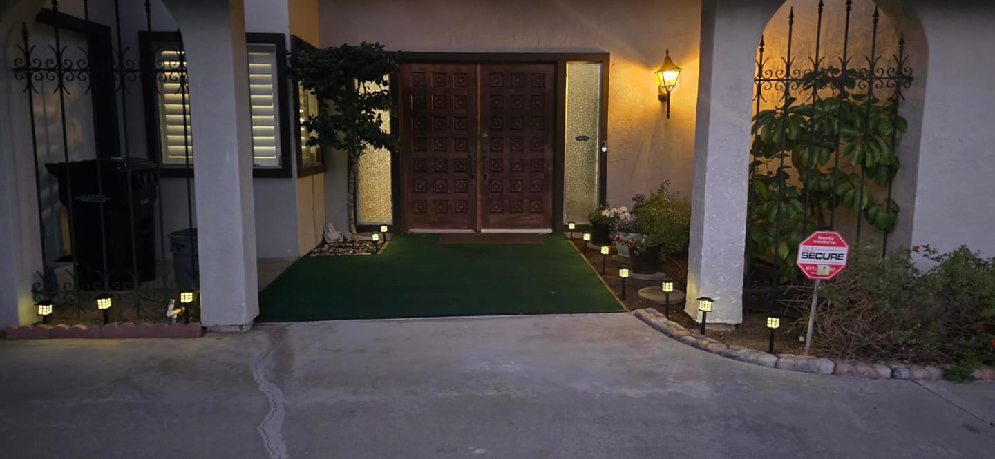 Customer photo review of BrightPath™ Solar Pathway Garden Light – Waterproof Outdoor LED Stake Light