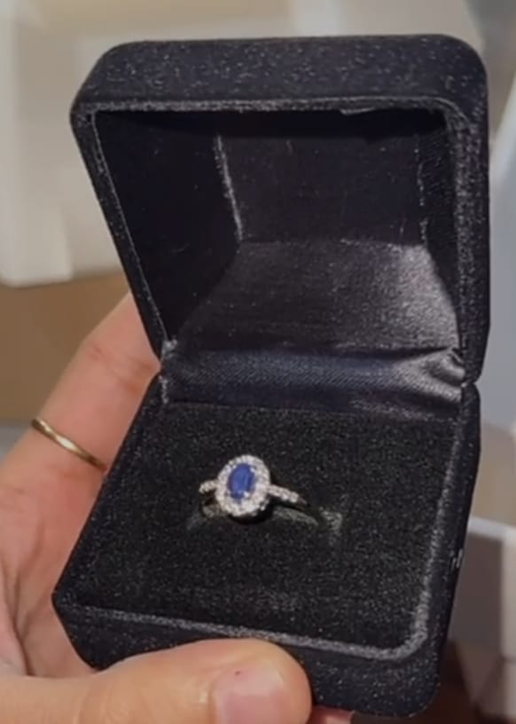 Customer photo review of SAPPHIRE STONE OF NATURE RING