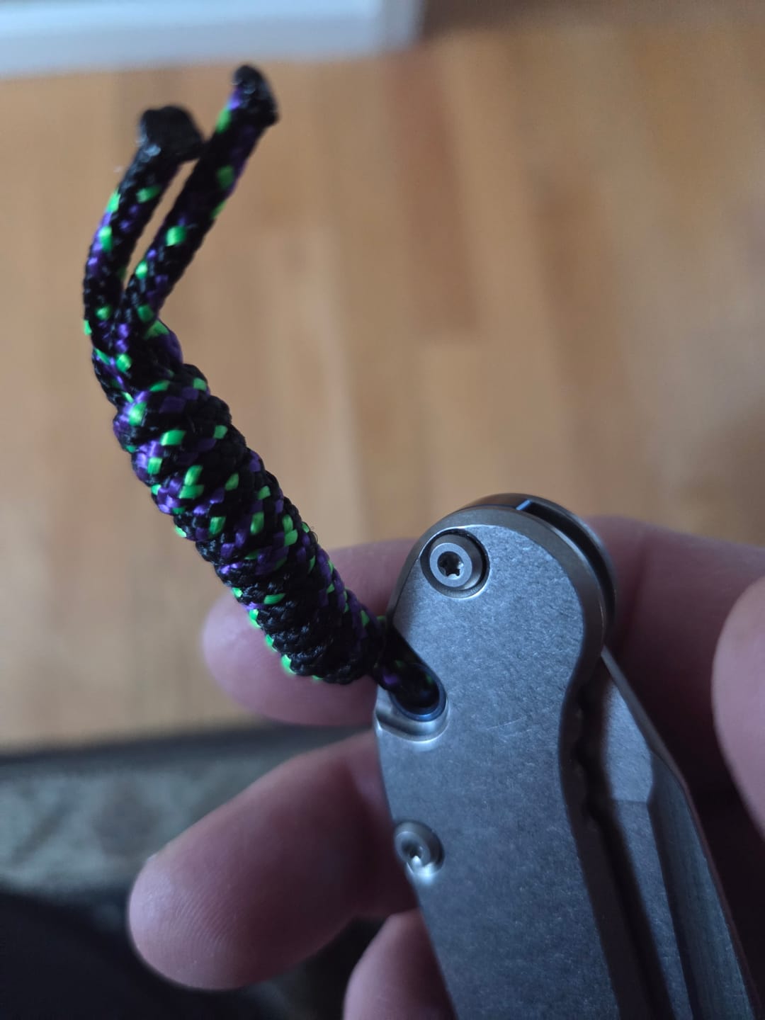 Customer photo review of Lone Star Knife Lanyard – Handmade Utility & Style