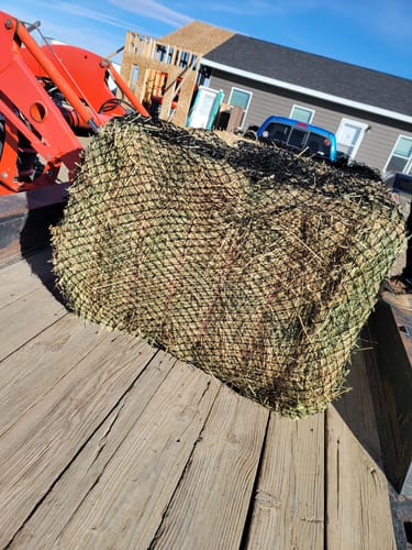 Customer photo review of Hay Chix® Large Bale Net - 6'