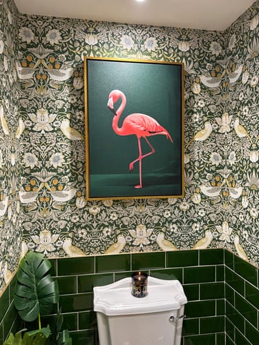Customer photo review of Pink Flamingo Print