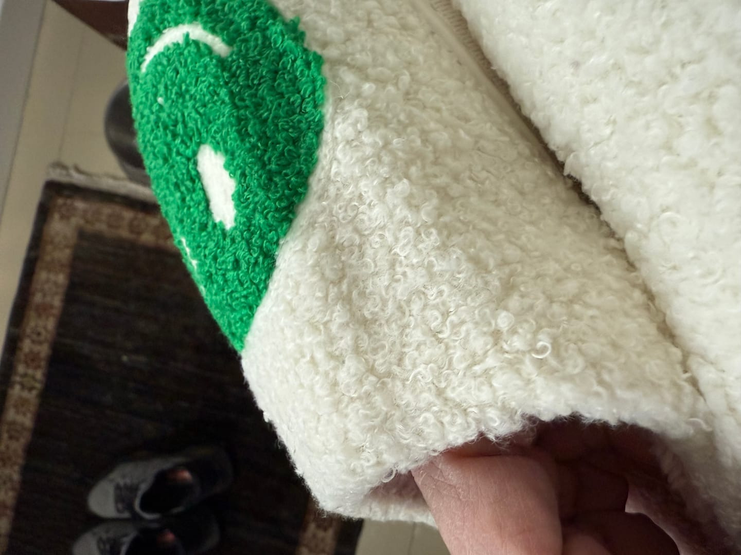Customer photo review of Limited Edition Happy Face Slippers