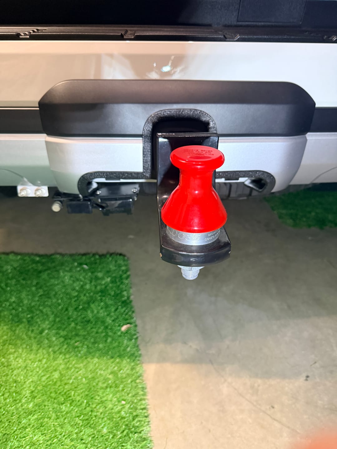 Customer photo review of Tow Bar Cover Cut Out Service for 300 Series LandCruisers
