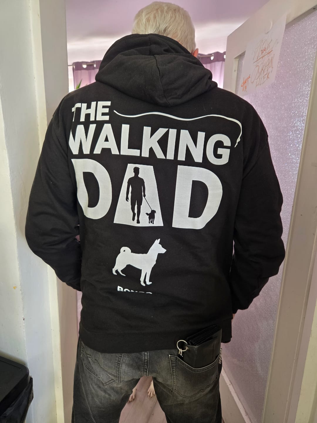 Customer photo review of The Walking Dad - Individueller Hoodie