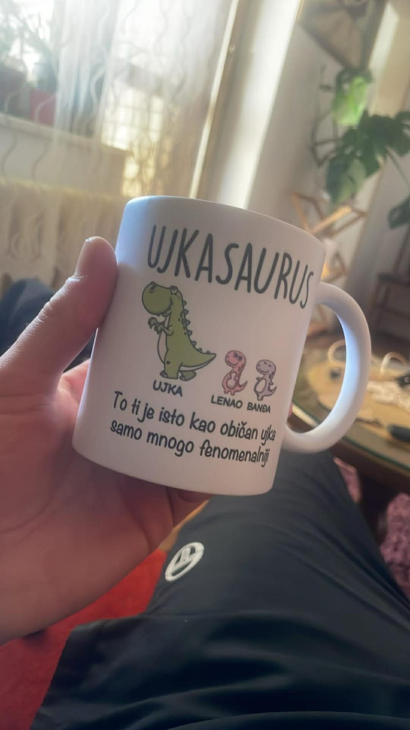 Customer photo review of Ujkasaurus šoljica