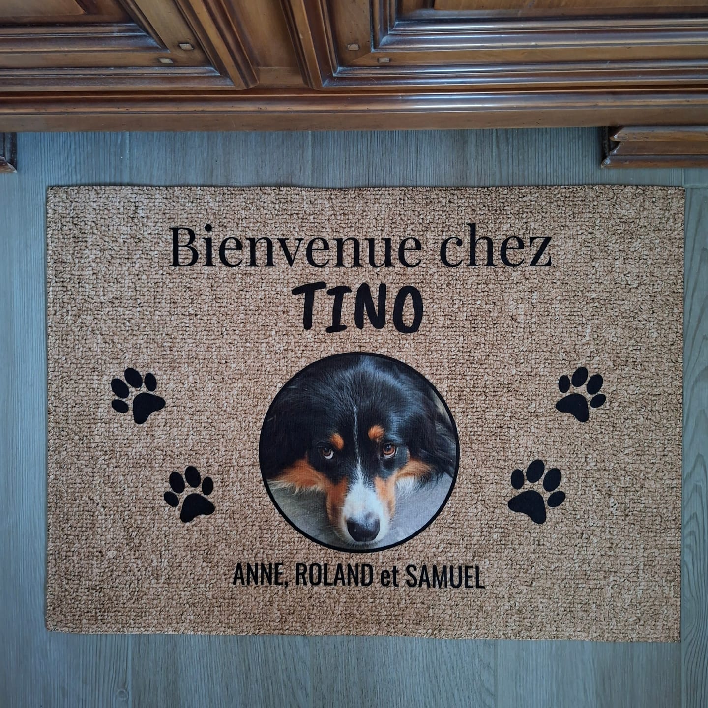 Customer photo review of Photo téléchargée - Paillasson personnalisé