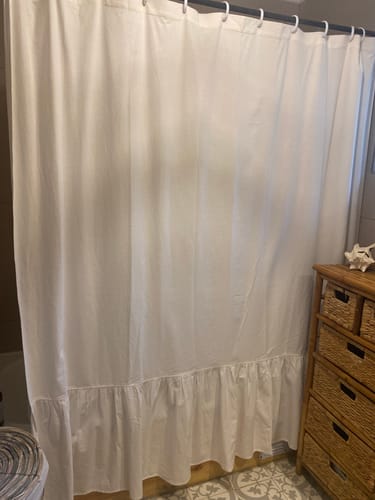 Reseña con foto de un cliente sobre Cortina De Baño Vuelos