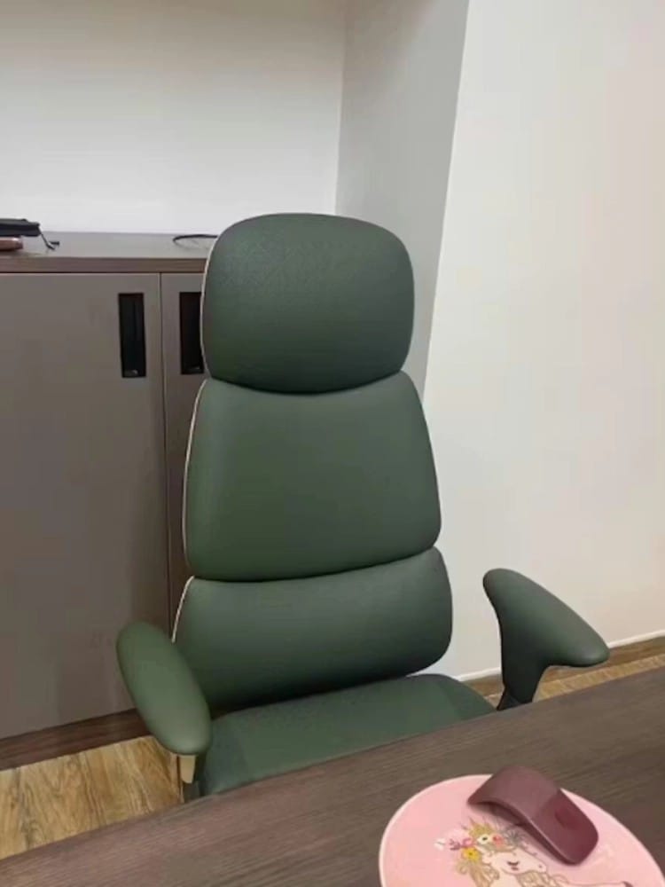 Customer photo review of Nyla Executive Leather Office Chair