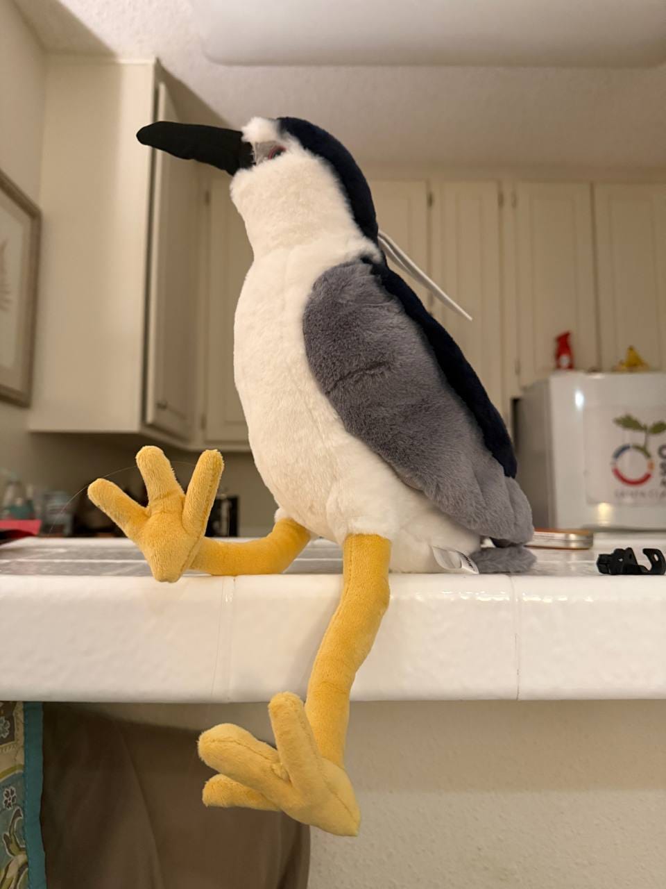Customer photo review of Night Herron Bird Soft Stuffed Plush Toy