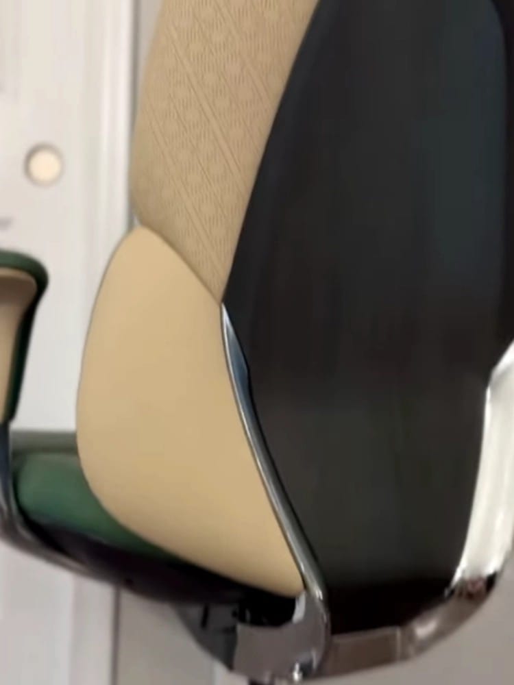 Customer photo review of Nyla Executive Leather Office Chair