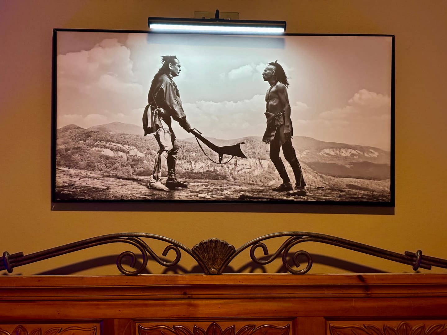 Customer photo review of Last of the Mohicans Wall Art