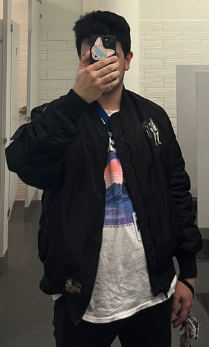 Customer photo review of Pacifist MA-1  Bomber Jacket (Slim Fit)