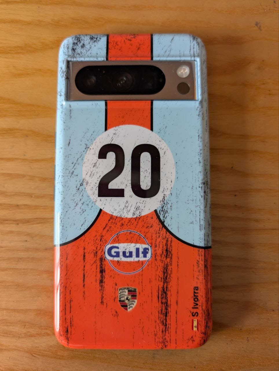 Customer photo review of 917K #20 Gulf 24h LM 1970 Livery – Individuelle Premium Hülle für Google