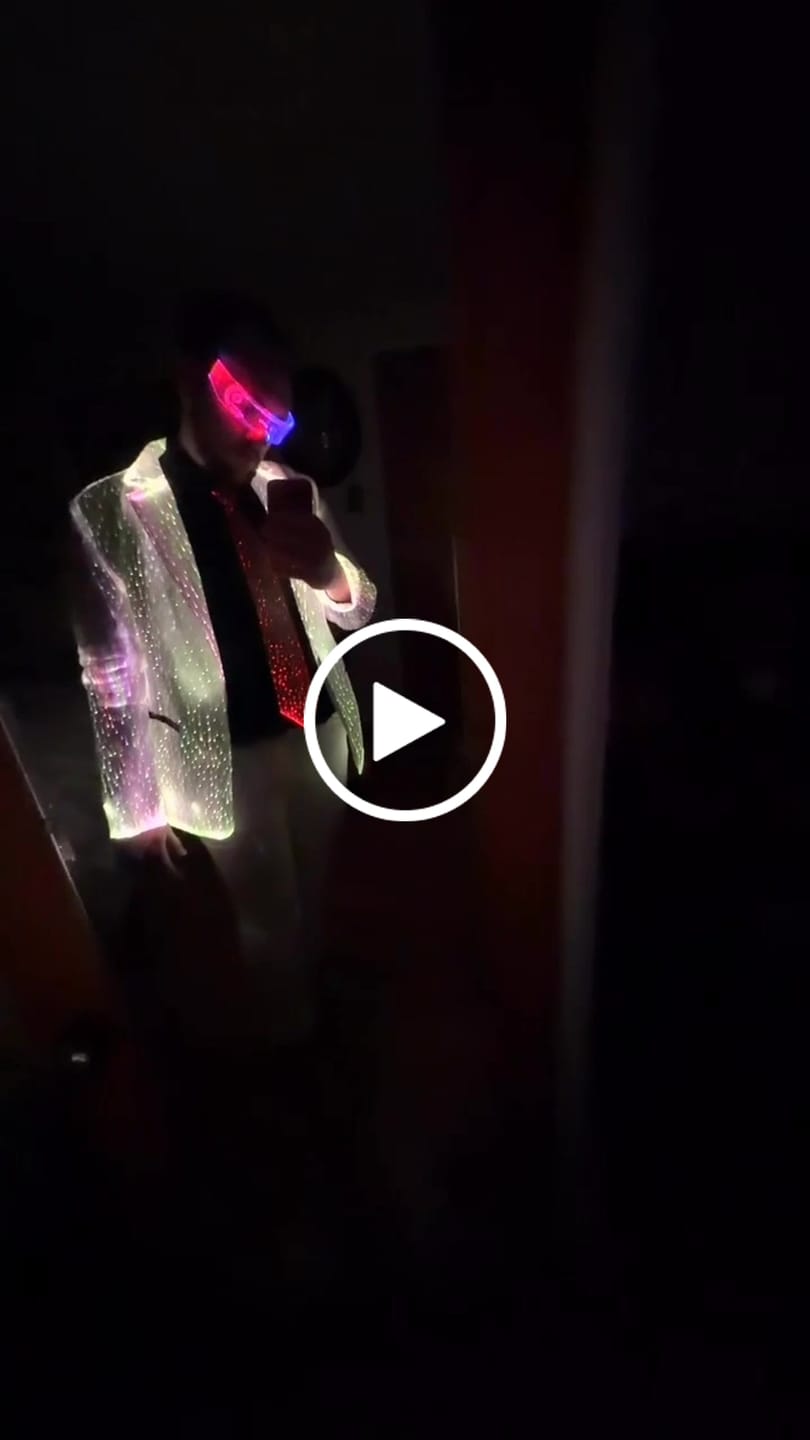 Customer video review of Light Up Suit Jacket