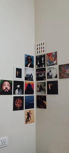 Customer photo review of PLAYLIST - ALBUM COVER PRINTS - CUSTOM WALL COLLAGE POSTERS