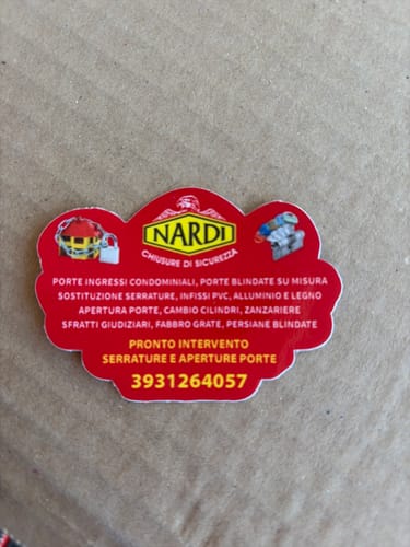 Customer photo review of Sticker Vinile Classico