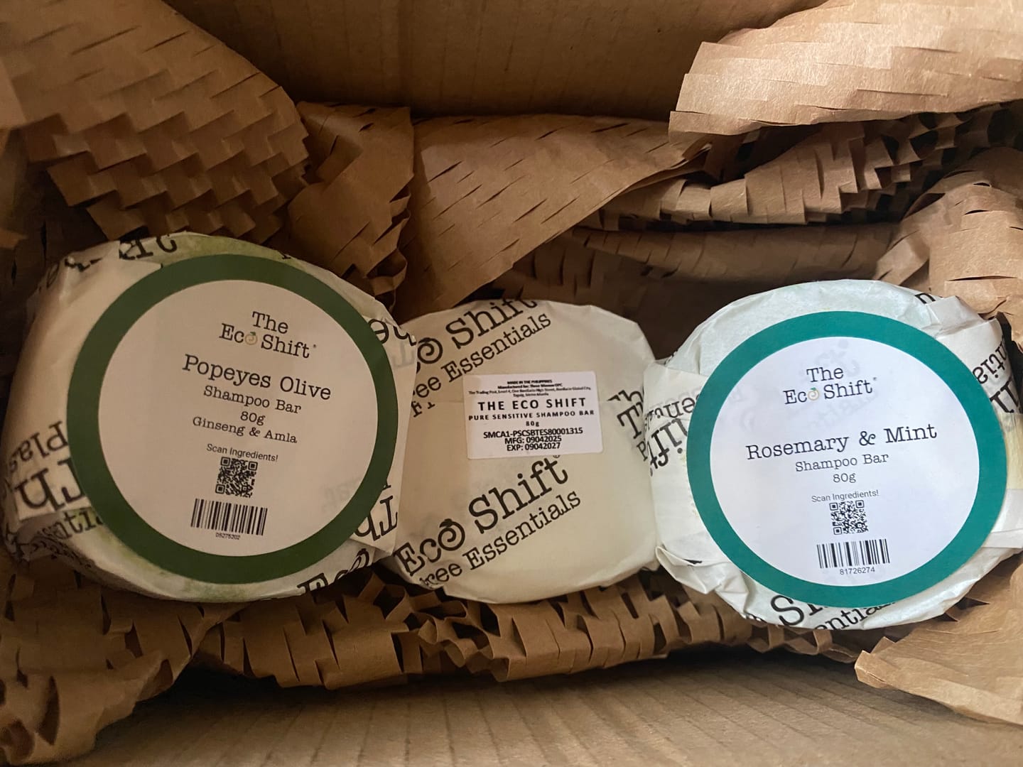 Customer photo review of Scalp Care - Pure Sensitive Shampoo Bar