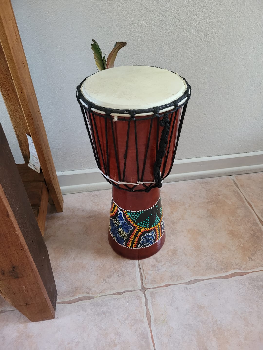 Customer photo review of Tambor Africano Djembê 40cm - Bali