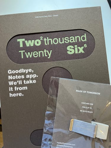 Customer photo review of 2026 Grand Daily Diary - Classic