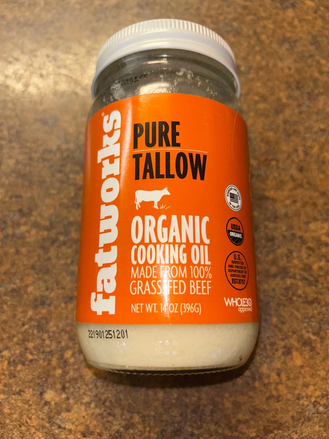 Customer photo review of Organic Grass Fed Beef Tallow (14 oz)