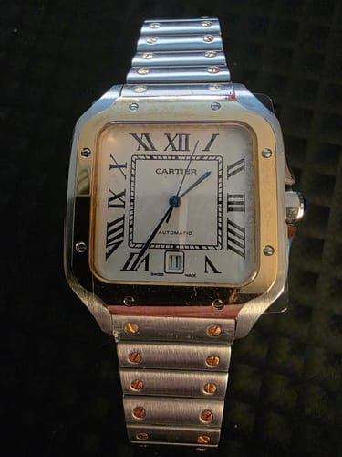 Customer photo review of SANTOS 38MM STAINLESS STEEL AUTOMATIC