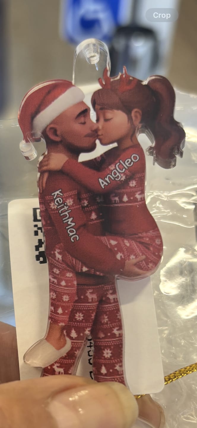 Customer photo review of Christmas Gifts For Husband And Wife - Personalized Acrylic Ornament