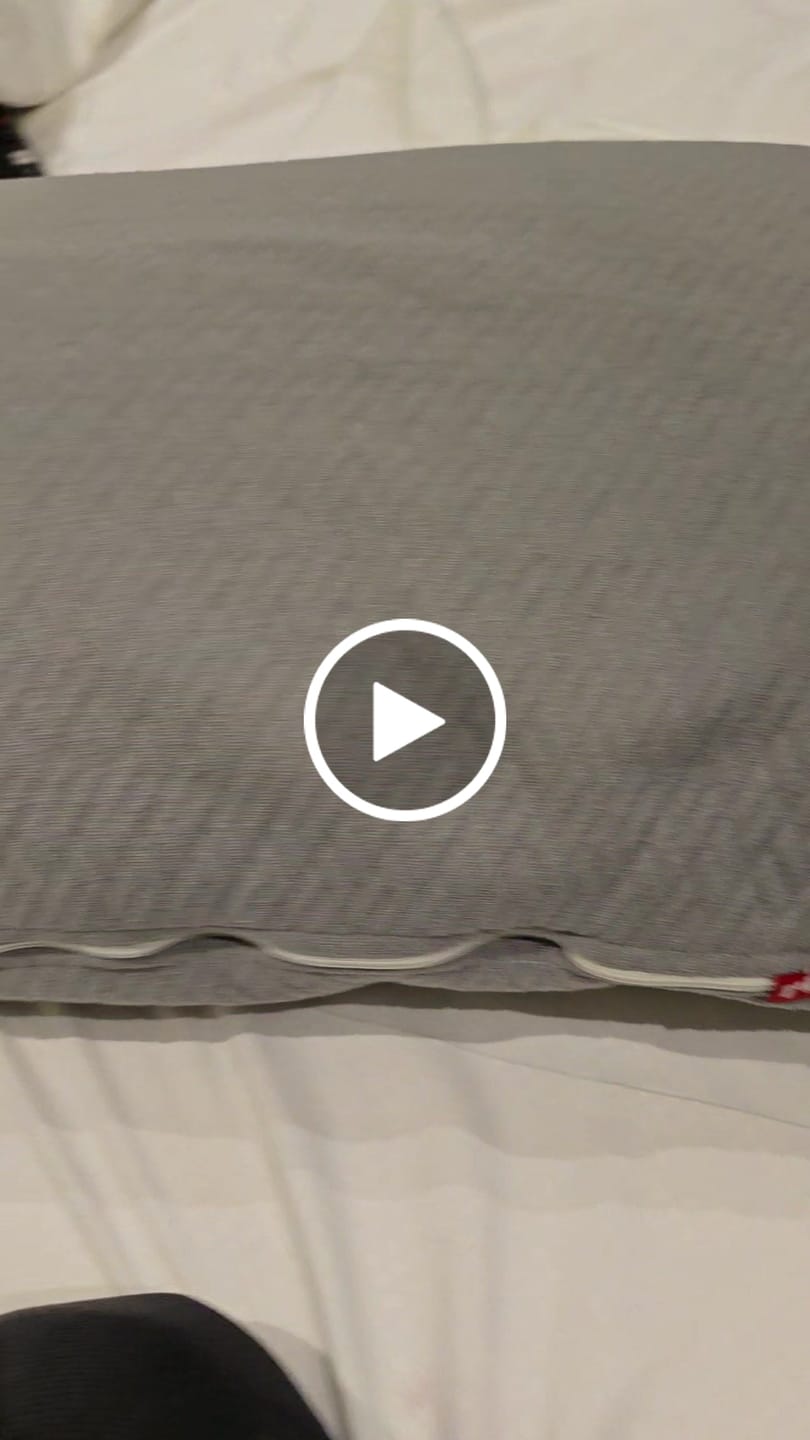 Customer video review of Super Soft Shredded Memory Foam Pillow