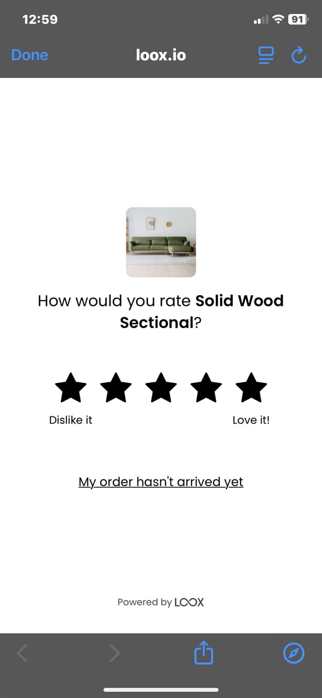 Customer photo review of Solid Wood Sectional