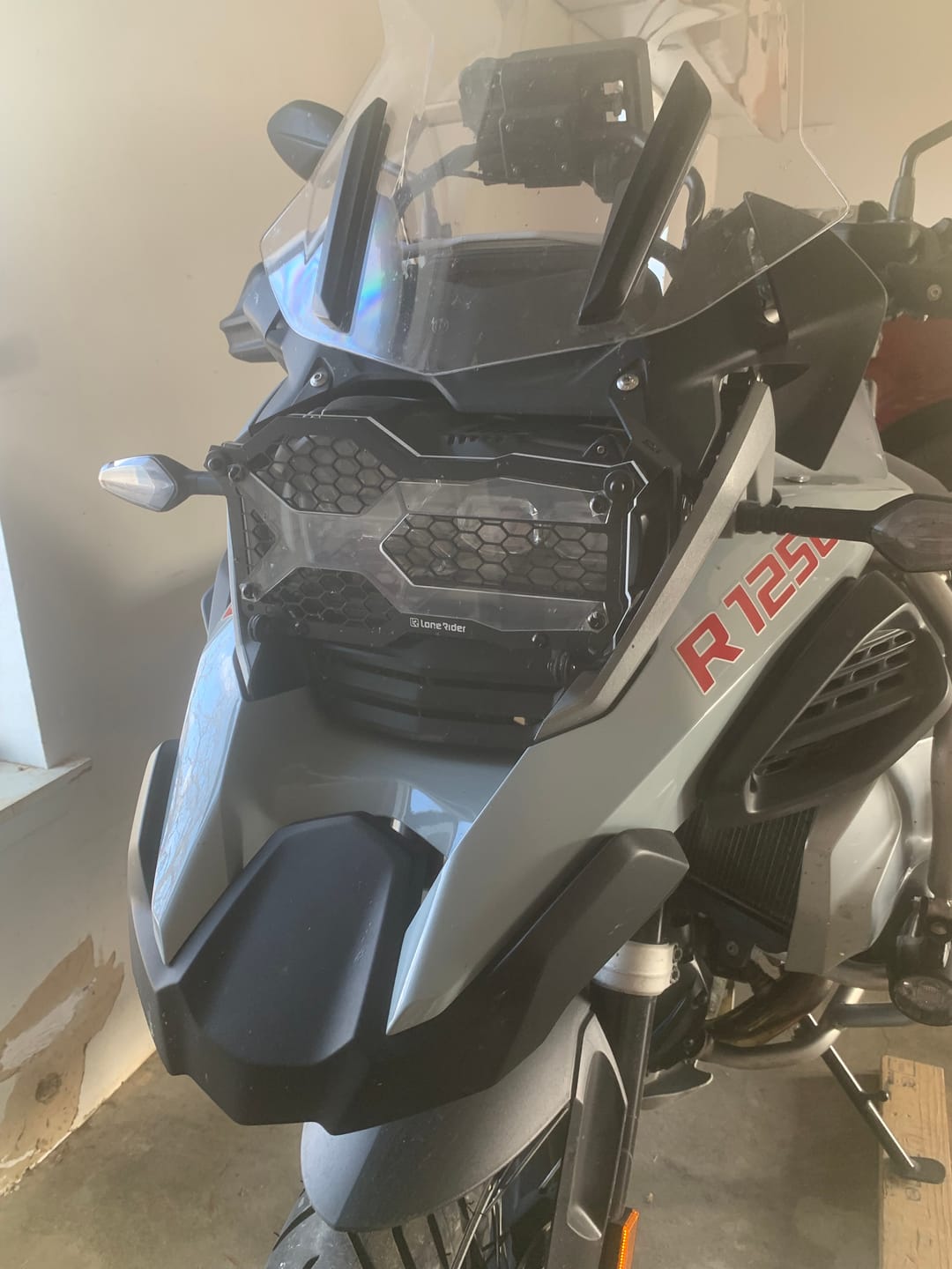 Customer photo review of Headlight Guard Kit BMW R1200/1250 GS / ADVENTURE LC (Liquid Cooled) - [Patent Pending]